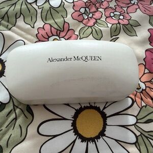 Alexander McQueen Ivory Sunglasses Case